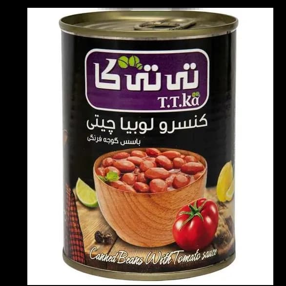کنسرو لوبیا چیتی تی تی کا 380گرم
