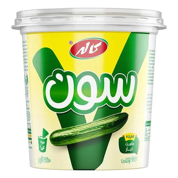 ماست طعمدار کاله خیار 750گرم