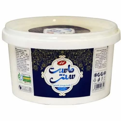 ماست سنتی کاله رویه دار خامه ای 900گرم