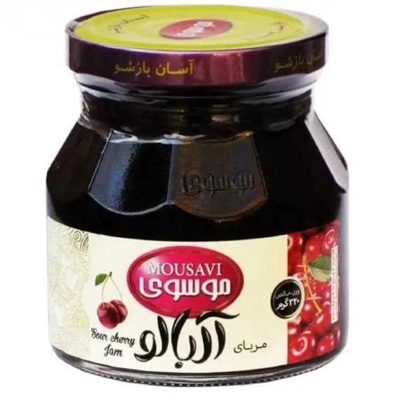 مربای البالو موسوی شیشه 320گرم