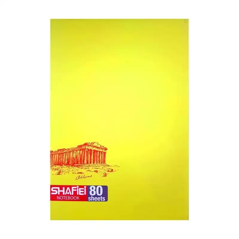 دفتر شفیعی ته چسب جلد کلاسیک 80برگ کد.4/7