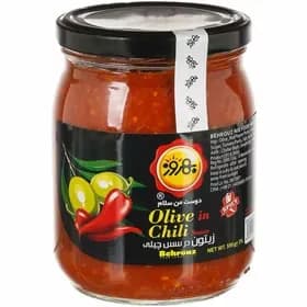 زیتون در سس چیلی بهروز 550گرم
