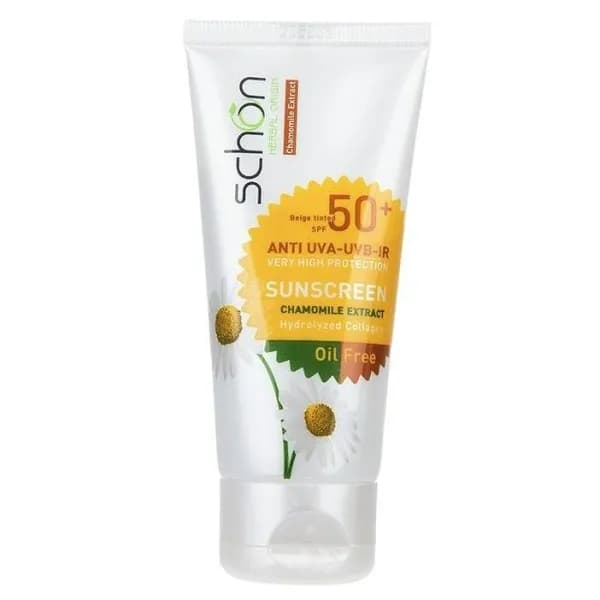 کرم ضد افتاب شون Spf 50 رنگی بژ کم رنگ پوست های چرب 50میل