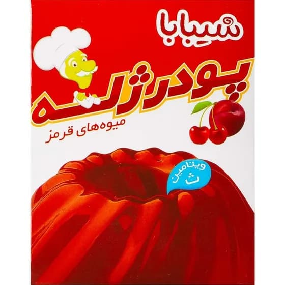 پودر ژله شیبابا میوه قرمز 100گرم