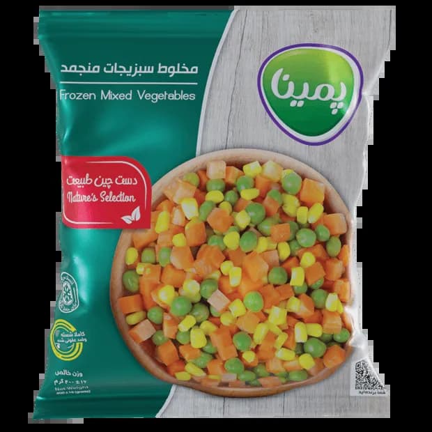 مخلوط سبزیجات منجمد پمینا کاله 400گرم
