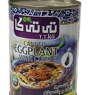 کنسرو کشک بادمجان تی تی کا 380گرم